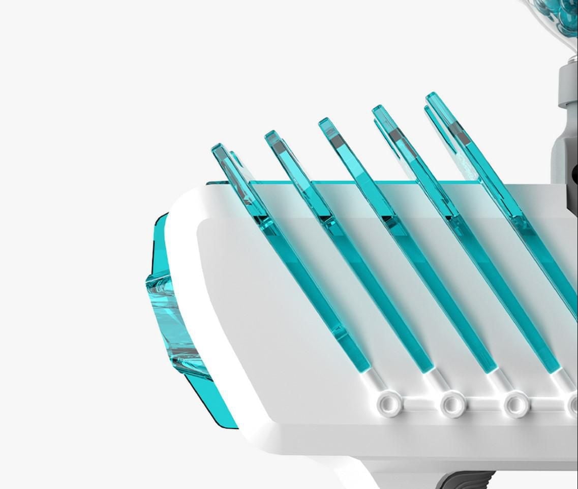 Gel Blaster Fin & Tip Teal Coloured Attachment Accessory