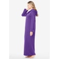 thumbnail image 3 of Dreams & Co. Plus Size Long Hooded Fleece Sweatshirt Robe, 3 of 6
