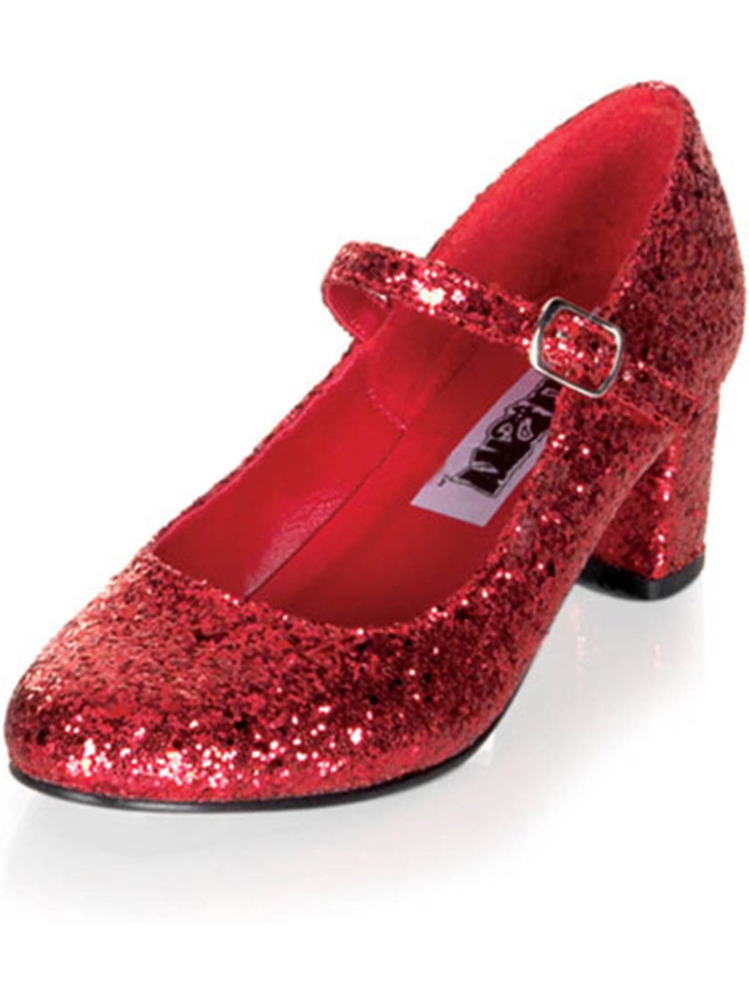 Sparkling Mary Jane Red Glitter Shoes 