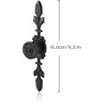 thumbnail image 4 of 4 Pièces Poignée de Style Vintage Boutons de Porte, Rétro Noir Poignée de l'Armoire en Aluminium, pour les Portes de Garde-Robe Simples et Modernes, Tiroirs, Poignée de Matériel Ménager à un Trou (Noir), 4 of 5