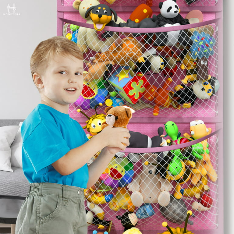 The Original Storage for Stuffed Animals (Patent Pending), Over Door Organizer for Stuffies, Baby Accessories, Toy Plush Storage, Breathable Hanging