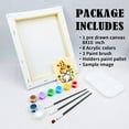 thumbnail image 3 of VOCHIC Canvas Painting Kit Pre Drawn Canvas for Painting for Adults Party Party Kits Paint and Sip Party Supplies 8x10 Canvas to Paint Sunflower Gnome 8 Acrylic Colors,3 Brush,1 Pallet Paint Art Set, 3 of 5