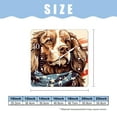 thumbnail image 2 of 16 Inch Wall Clock Battery Operated Square Clock for Office, Kitchen, Outdoor, Living Room,Patriotic American Flag Cute Dog Creative, 2 of 4