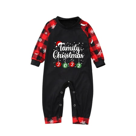 

Youmylove Family Christmas 2023 Pajamas Set Plaid Printed Xmas Sleepwear Homewear For Baby Party Nightwear