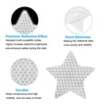 thumbnail image 4 of Uxcell Reflective Stickers Warning Star Reflector for Safety in Dark Conditions White, 4 of 7