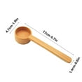 thumbnail image 5 of Wooden Coffee Scoop for Ground Beans & Tea | Long Handle Measuring Spoon for Kitchen & Travel | Beechwood Stirring Utensil for Coffee, Milk Powder, Oatmeal & Spices | 1-Piece Set, 5 of 5