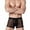 Black, variant on Mens Underwear Men's ice silk print flat angle 3D fun hollowed out boxer underwear