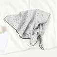 thumbnail image 4 of HNMKIU Silk Scarves Large Printed Floral Bandana Head Wrap Protective Coverage Hair Neck Scarf For Women Light Gray,One Size, 4 of 5