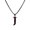 Black J, variant on Baseball Initial Necklace for Men A-Z Pendant Stainless Steel Dainty Personalized Statement Alphabet Simple Cool Letter Jewelry Silver Letter Q