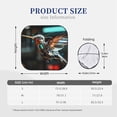 thumbnail image 2 of Kdxio Futuristic Robot Hummingbird Print 2-Piece Sun Shade Front Windshield - Foldable Car Front Window Sunshades for Most Sedans SUV Truck, 2 of 5