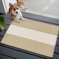thumbnail image 4 of 2x3 Washable Area Rugs,Farm Khaki Vintage Brown Color Block Striped Non-Slip Soft Rug Indoor Carpet,Floor Rugs for Living Room Bedroom, 4 of 9