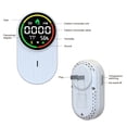 thumbnail image 3 of Detector de Gas CO 4 en 1, Temperatura y Humedad, Monóxido Carbono Doméstico, Potente Carbono, Enchufe Estadounidense., 3 of 5