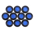thumbnail image 1 of 10 Uds Almohadilla Choque Insonorizada Parachoques Goma Piezas Exteriores Automóvil () Azul, 1 of 9
