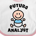 thumbnail image 4 of Inktastic Future Analyst Boys Baby Bib, 4 of 4