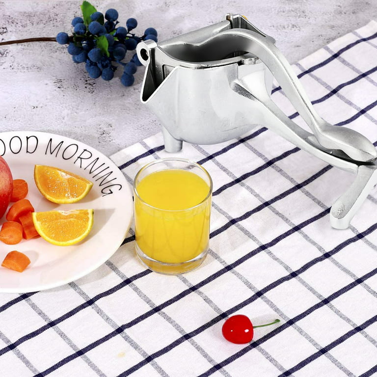Fruit Manual Juicer- Heavy Duty Juice Press Squeezer with Detachable Lever  & Removable Strainer - Fruit Press & Hand Juicer For Pomegranates, Lemons