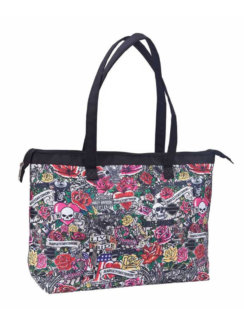 Handbags Popular Traditional Tattoo Flash Womans Handbags Womans Bags Large Capacity Water Resistant with Durable Handle