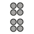 thumbnail image 6 of Worgeous 8 Pcs Speaker Grill Mesh Cover Round Speaker Guard Protector Covers Decorative Circle Grille Black, 6 of 8