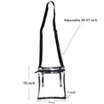 thumbnail image 2 of Youngever Clear Cross-Body Purse, Stadium Approved Clear Vinyl Bag, Adjustable Strap, Extra Inside Pocket, 2 of 4
