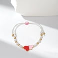 thumbnail image 5 of BemeyourBBs Valentine's day Bracelet for Women Love Heart Valentine's day Beaded Bracelets Bulk Cute Pink Red Stackable Stretch Bracelets for Valentines Day Accessories Jewelry Gifts, 5 of 8