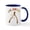 White/Navy Inside, variant on CafePress - Oh, Snap Wishbone Mug - 11 oz Ceramic Mug - Novelty Coffee Tea Cup