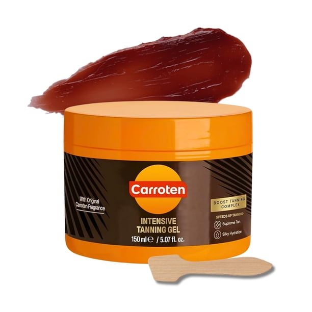 Gel bronceador Carroten Intensive Browning Tan de 150 ml con espátula