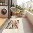 thumbnail image 4 of Yayeee Doormat for Indoor Entrance 32" x 20" Non Slippery Floor Rug, Beige Sardines Pattern, 4 of 8