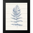 thumbnail image 2 of Hershey, Moira 15x18 Black Modern Framed Museum Art Print Titled - Fern Print II Blue Crop, 2 of 5