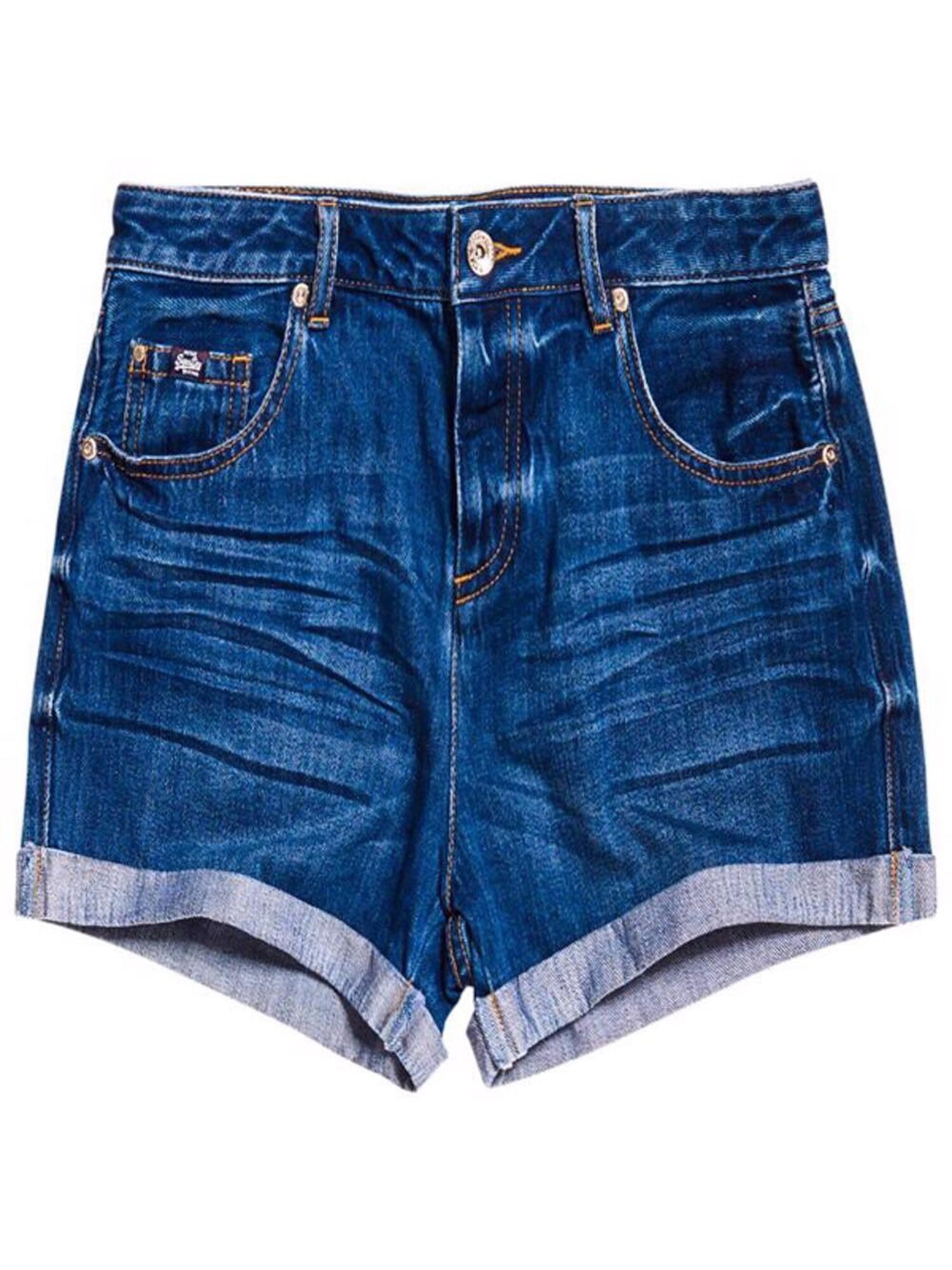 8 6-8 Ladies Superdry Boyfriend Shorts Sizes 25 26 Faded Blue Denim BNWT 