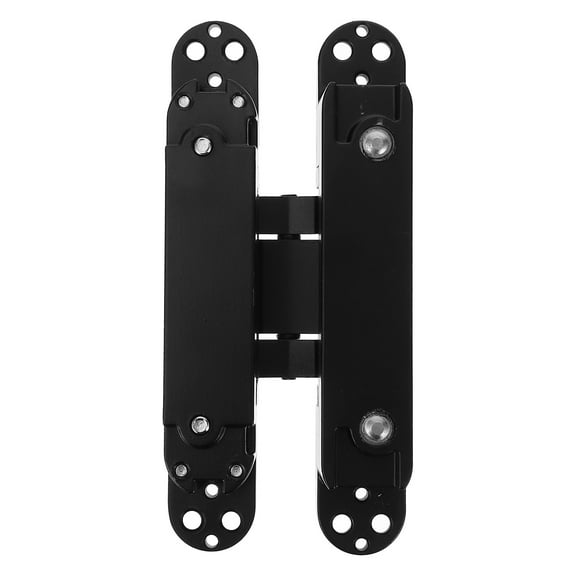 OUNONA Hidden Door Hinges Heavy Duty Metal Black Door Accessories Invisible Design 1Set