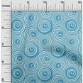 thumbnail image 2 of oneOone Cotton Poplin Twill Turquoise Blue Fabric Geometric Line Art Circle Fabric For Sewing Printed Craft Fabric By The Yard 56 Inch Wide, 2 of 4