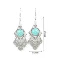 thumbnail image 2 of RSAMD Tibetan Silver Vintage Turquoise Women Fashion Jewelry Dangle Earrings Best Gift-3365-Rhombus, 2 of 2