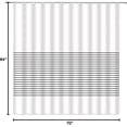 thumbnail image 4 of Striped Shower Curtain Black and White Stripes Modern Simple Boho Fabric Bathroom Curtains Decor Set with Hook(72" Wx84 H), 4 of 4