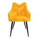 thumbnail image 2 of Juego 2 Sillas Galerias El Triunfo Terciopelo Con Descansabrazos Diseño En Respaldo Amarillo, 2 of 5