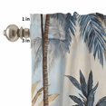 thumbnail image 4 of Watercolor Palm Trees Curtain Valances Set Vintage Tree Scenery Kitchen Curtains 36&nbsp;inch Length Rod Pocket Valance and Tiers 3 Piece Set Small Bedroom Bathroom Laundry Decor, 4 of 9