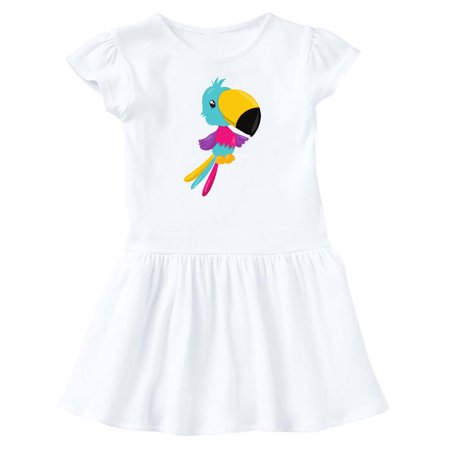 

Inktastic Colorful Parrot Tropical Bird Tropical Parrot Gift Baby Girl Dress