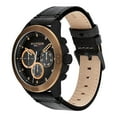 thumbnail image 2 of TOMMY HILFIGER 1791893 HARLEY ROSE GOLD ACCENTS BLACK DIAL & LEATHER MENS WATCH, 2 of 4