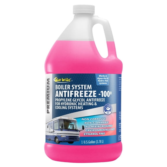 Star Brite Heating System Antifreeze 032700 Premium; Use In Traditional Boiler/Closed Boiler And Solar System; Propylene Glycol; With Corrosion Inhibitor; 1 Gallon Can; With US Label
