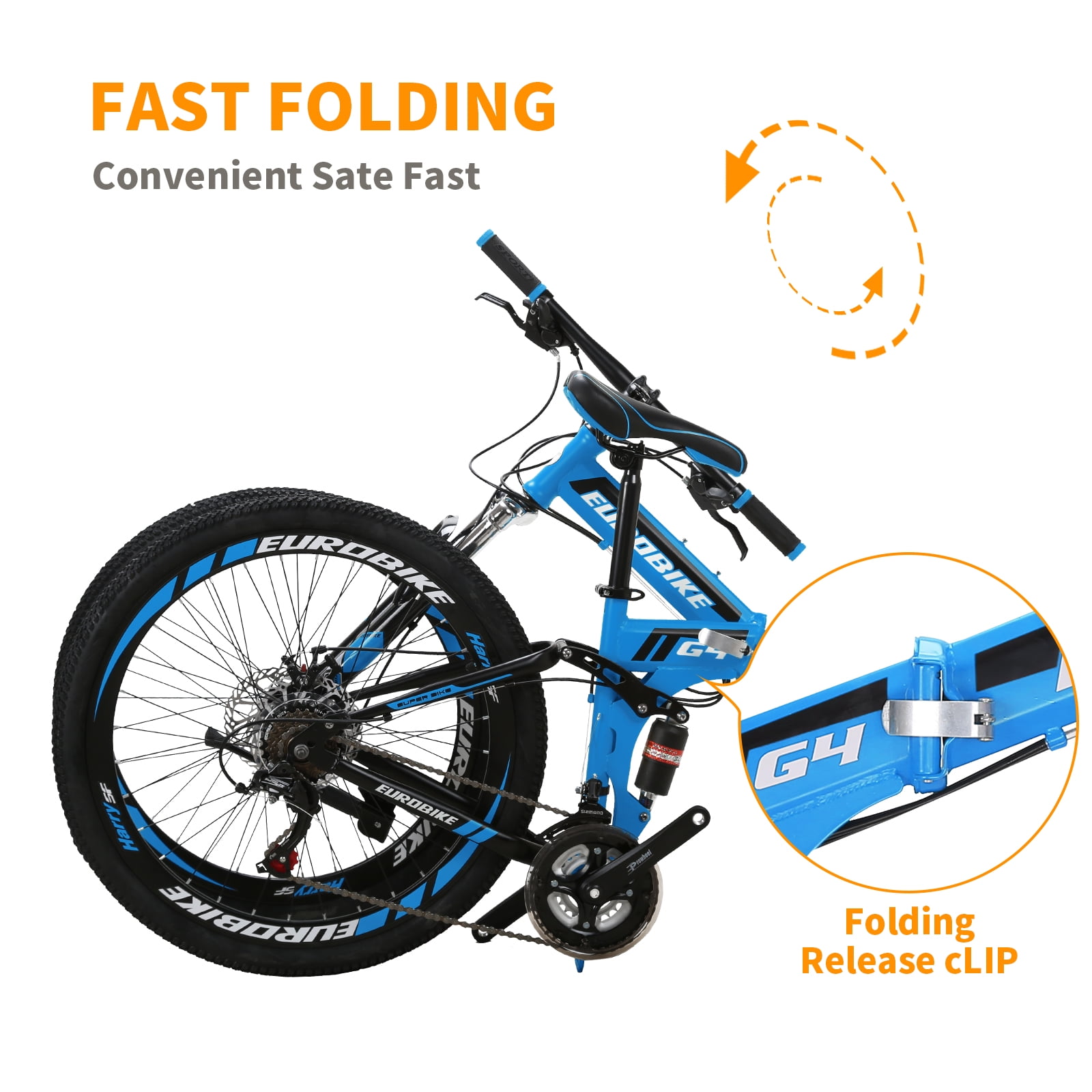 Velo de Montagne Velo de Montagne Pliant Complet 26 21 Vitesses Doubles Freins a Disque Velos Pliables pour les Hommes Femmes Velo Walmart
