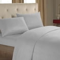 thumbnail image 1 of PEONAVET Bed Sheets Four Piece Fitted Sheet Set Bed Sheet Home Textile Solid Color Imitation Satin, 1 of 6