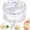 1PCS White#001, variant on Clear Manual Garlic Twister and Ginger Mincer Tool, Manual Garlic Twister and Mincer, Garlic Crusher, Garlic Grinder, Compact Garlic Mincer Tool, Ginger, Herbs(White)