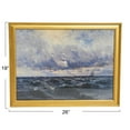 thumbnail image 2 of Creative Co-Op Nautical Wall Art with Gold Wood Frame and Glass Cover, 2 of 6