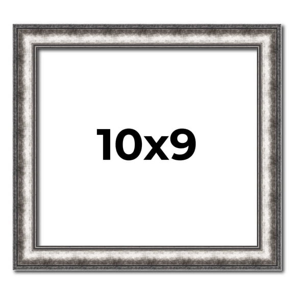10x9 Frame Silver Real Wood Picture Frame Width 1.125 Inches | Interior Frame Depth 0.5 Inches |