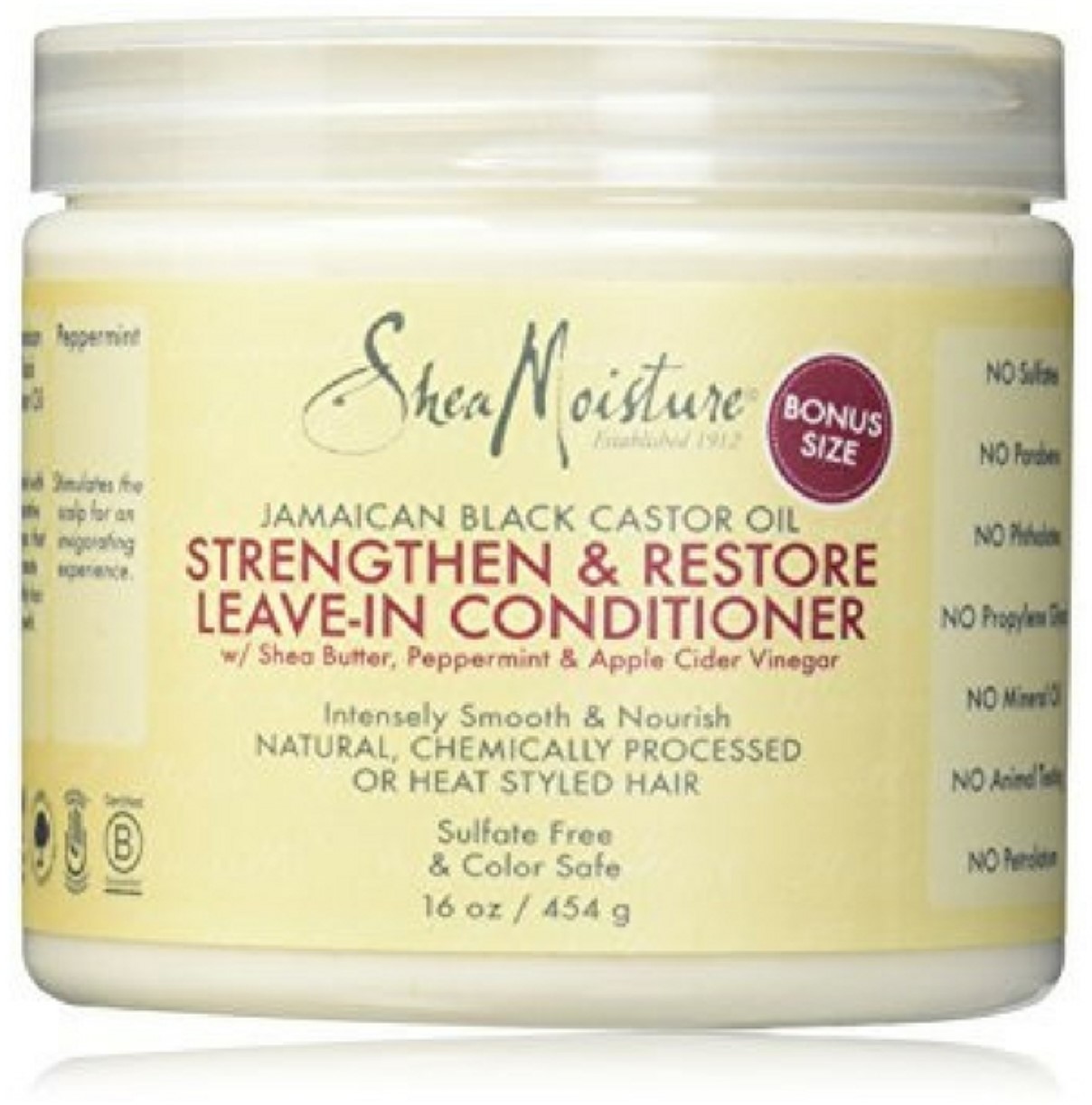 Shea Moisture Strengthen Restore Leave In Conditioner 16 Oz Pack Of 