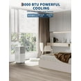 thumbnail image 2 of EastVita 8000 BTU Portable Air Conditioner - 3-in-1 Cooling, Fan, Dehumidifier for Rooms up to 350 Sq.Ft, Remote Control, Quiet Operation, 24H Timer, 2 of 7