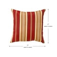 thumbnail image 3 of Greendale Home Fashions Roma Stripe 17 in. Square Outdoor Throw Pillow (2-Pack), 3 of 5
