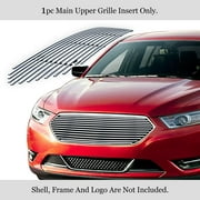 APS Compatible with Ford Taurus 2013-2019 SHO Logo Cover Main Upper Stainless Steel Chrome Billet Grille Grill Insert F65937A