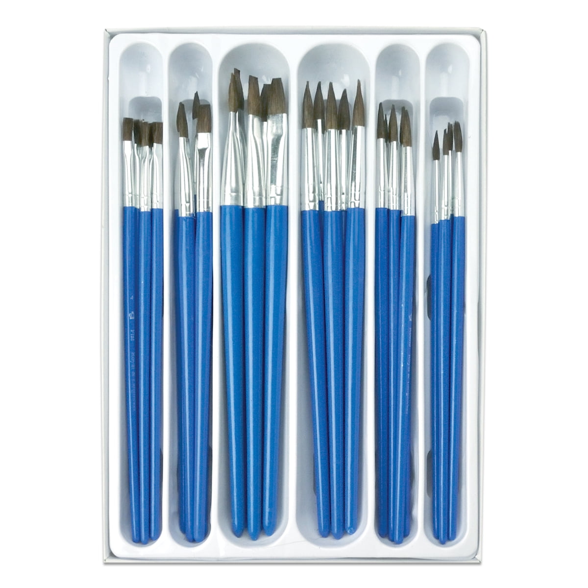 Royal Langnickel Classroom Value Pack Pack 144 Round Brushes Assorted Size