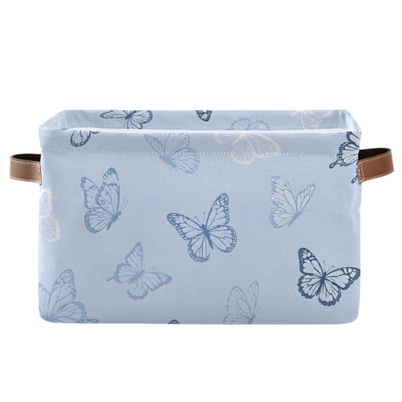 Butterfies Foldable Storage Large Fabric Storage Baskets Organizer Storage Bins with Handles for Home Office