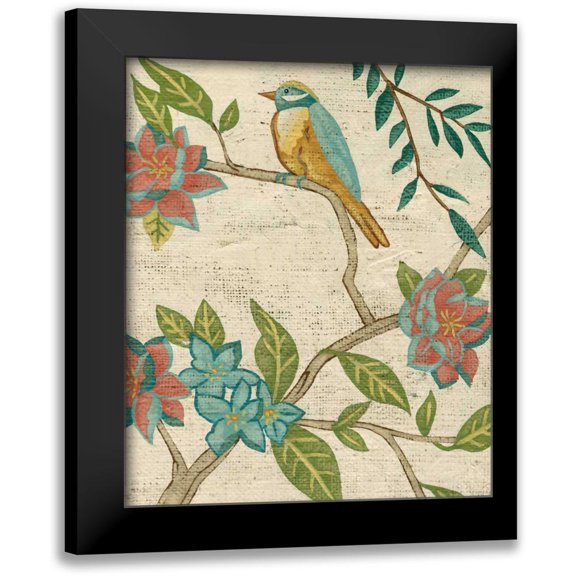 Zarris, Chariklia 12x14 Black Modern Framed Museum Art Print Titled - Antique Aviary IV