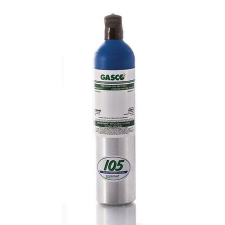 Gasco 105ES-176-1.05 105 Calibration Gas 1.05 % Propane (50 % LEL) Balance Air (20.9 % Oxygen balance Nitrogen)